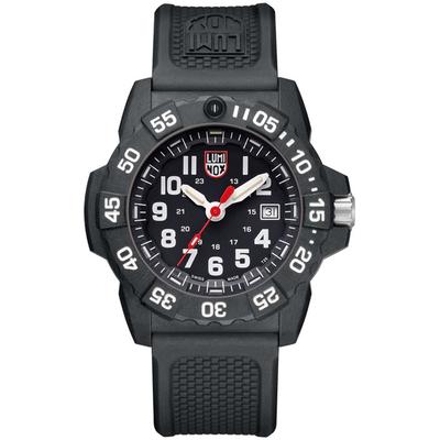 Luminox Mens Navy Seal Trident Black Dial Carbo Case Rubber 3501