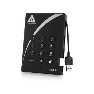 Apricorn Aegis Padlock 500 GB USB 3.0 256-bit AES XTS Hardware Encrypted Portable External Hard Driv
