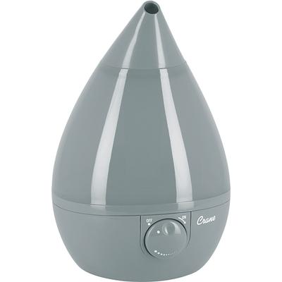 Crane 1-Gal. Ultrasonic Drop-Shape Humidifier - Gray - EE-5301GR