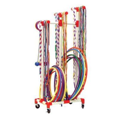 Champion Sports Jump Rope and Hoop Cart