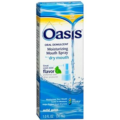 Oasis Moisturizing Mouth Spray Mild Mint 1 oz (Pack of 6)