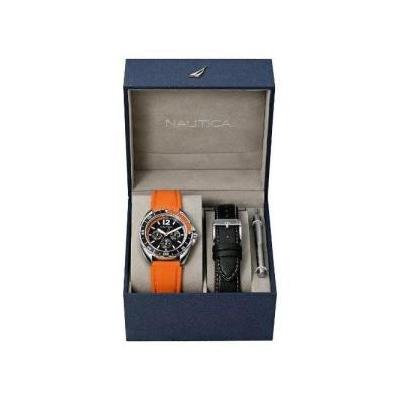 Nautica N09908G Leather Men's Watch