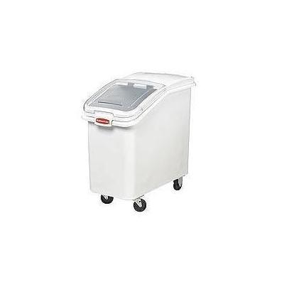 Rubbermaid Commercial Products RCP 360288 WHI Ingredient Bin W/ Slntd Sliding Lid3 .5 Cu Ft Whi