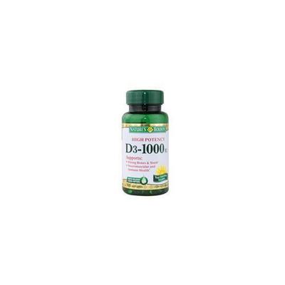 Nature's Bounty Vitamin D3 1000 IU High Potency - 100 Softgels