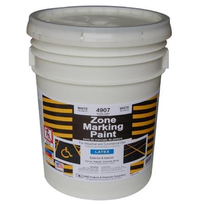 RAE 4907-05 White Latex Zone Marking Paint 5-Gallon