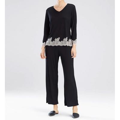 Natori Luxe Shangri-La PJ Set (Black L) Model: F76356
