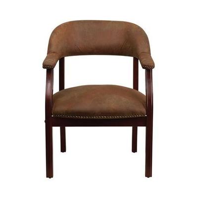 Flash Furniture Luxurious Conference Chair, Bomber Jacket Brown
