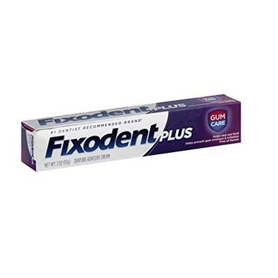 Fixodent Plus Denture Adhesive Cream 2 oz (Pack of 3)