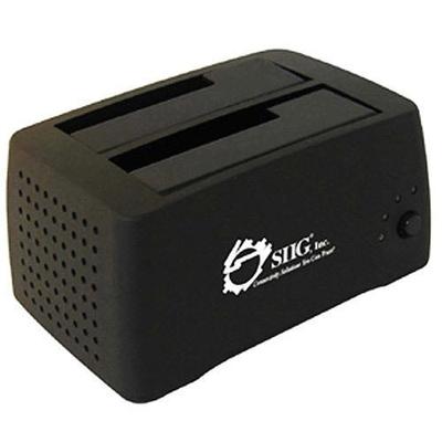 SIIG Cool Dual SATA to USB 2.0 Docking Station-3.5-1/3H Hot-swappable-External
