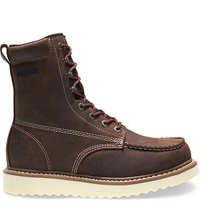 Wolverine Loader 8" Steel-Toe Wedge Boot Men 12 Brown