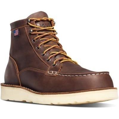 Danner Men's Bull Run Moc Toe 6" Brown Work Boot 9 D
