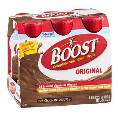 Boost Chocolate Btl Size 6-8.Z Boost Nutritional Energy Drink Chocolate 6 Pack 48 Fluid Ounce