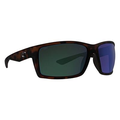 Costa Del Mar RFT66OGMGLP Reefton Sunglass, Matte Retro Tort Green Mirror
