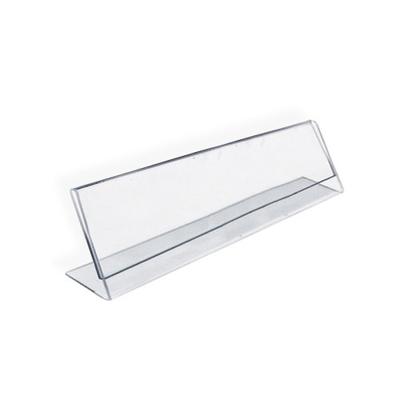 Azar 112702 Horizontal 6-Inch Width by 2-Inch Height Nameplate Acrylic Sign Holder, 10-Piece Set